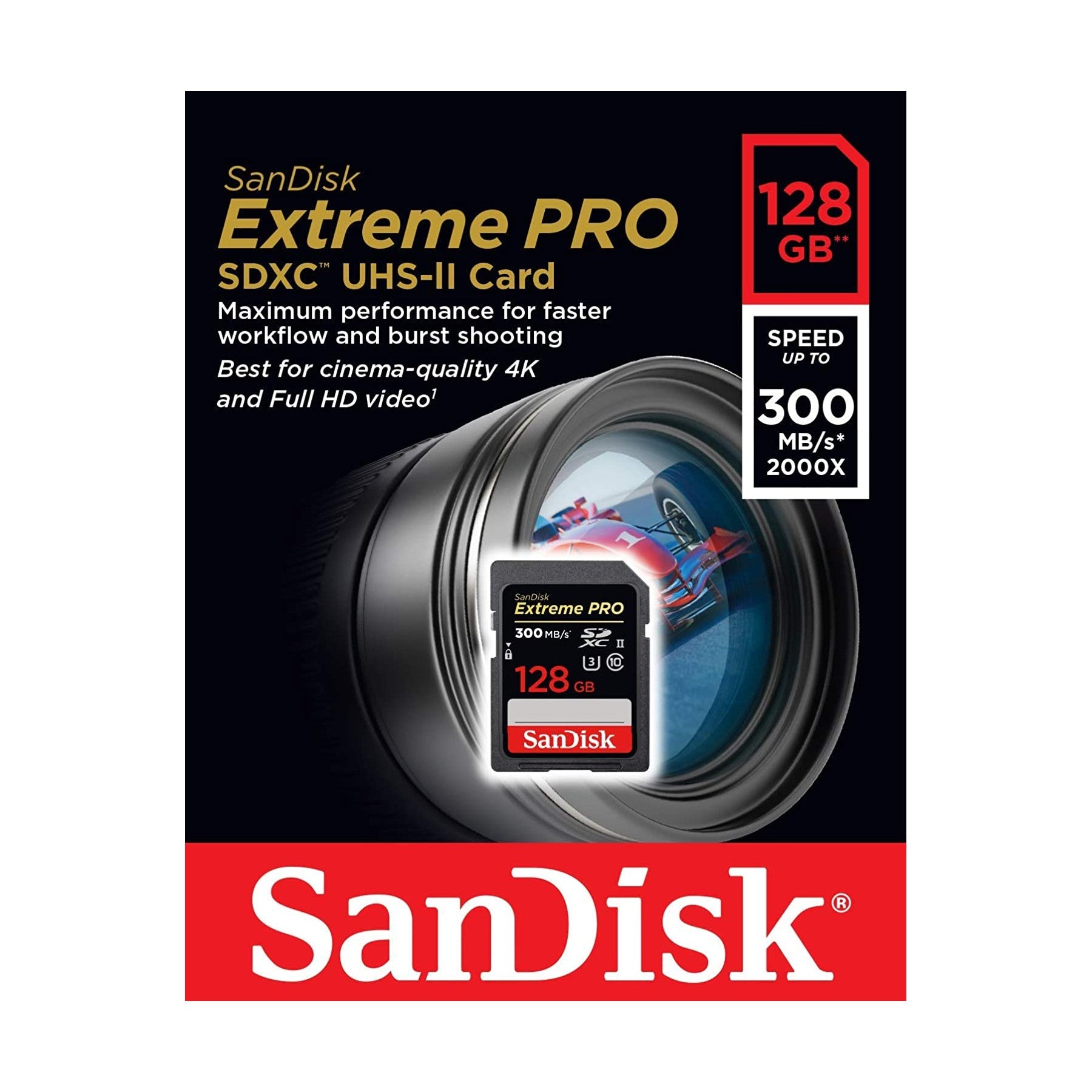 SanDisk 128GB Extreme PRO UHS-II SDXC Memory Card