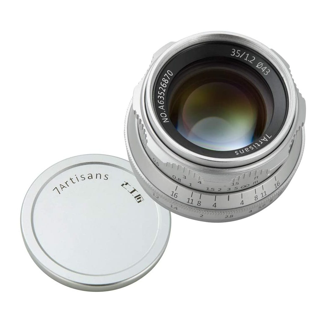 7artisans 35mm f/1.2 Lens in Silver