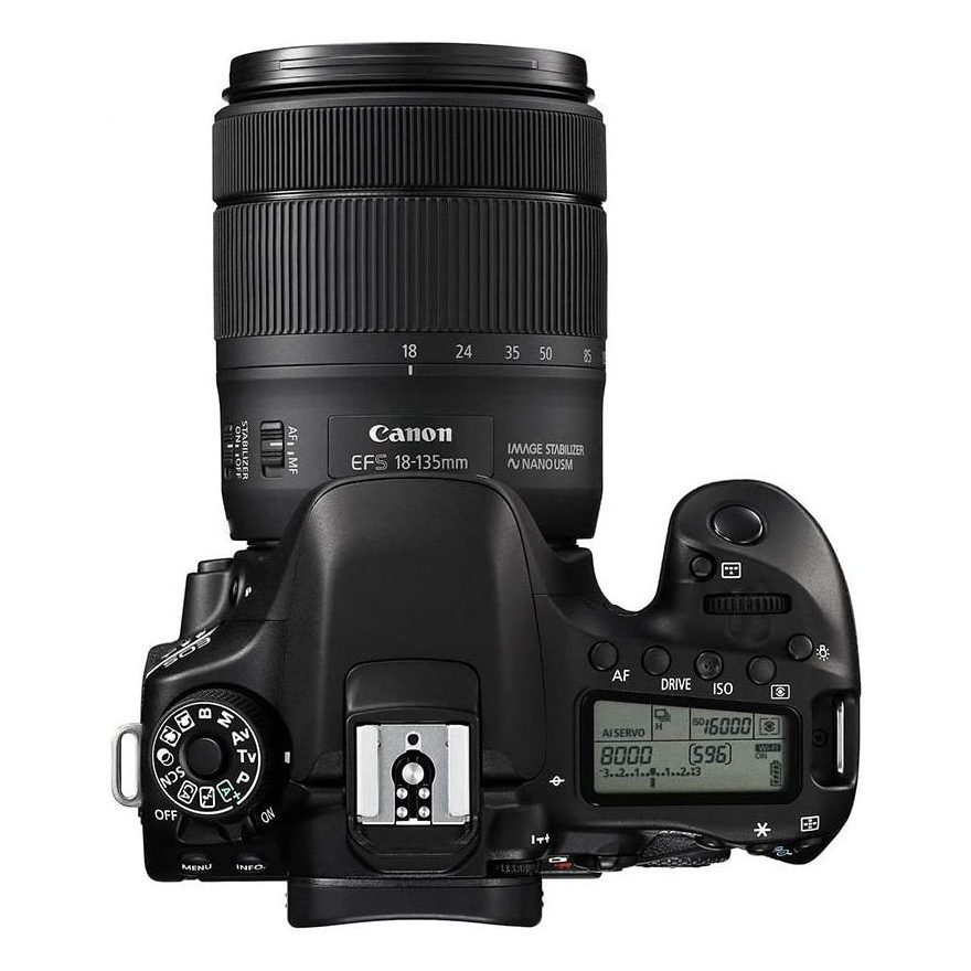 Canon EOS 80D DSLR Camera + EF-S 18-135 mm f/3.5-5.6 IS USM Lens Kit