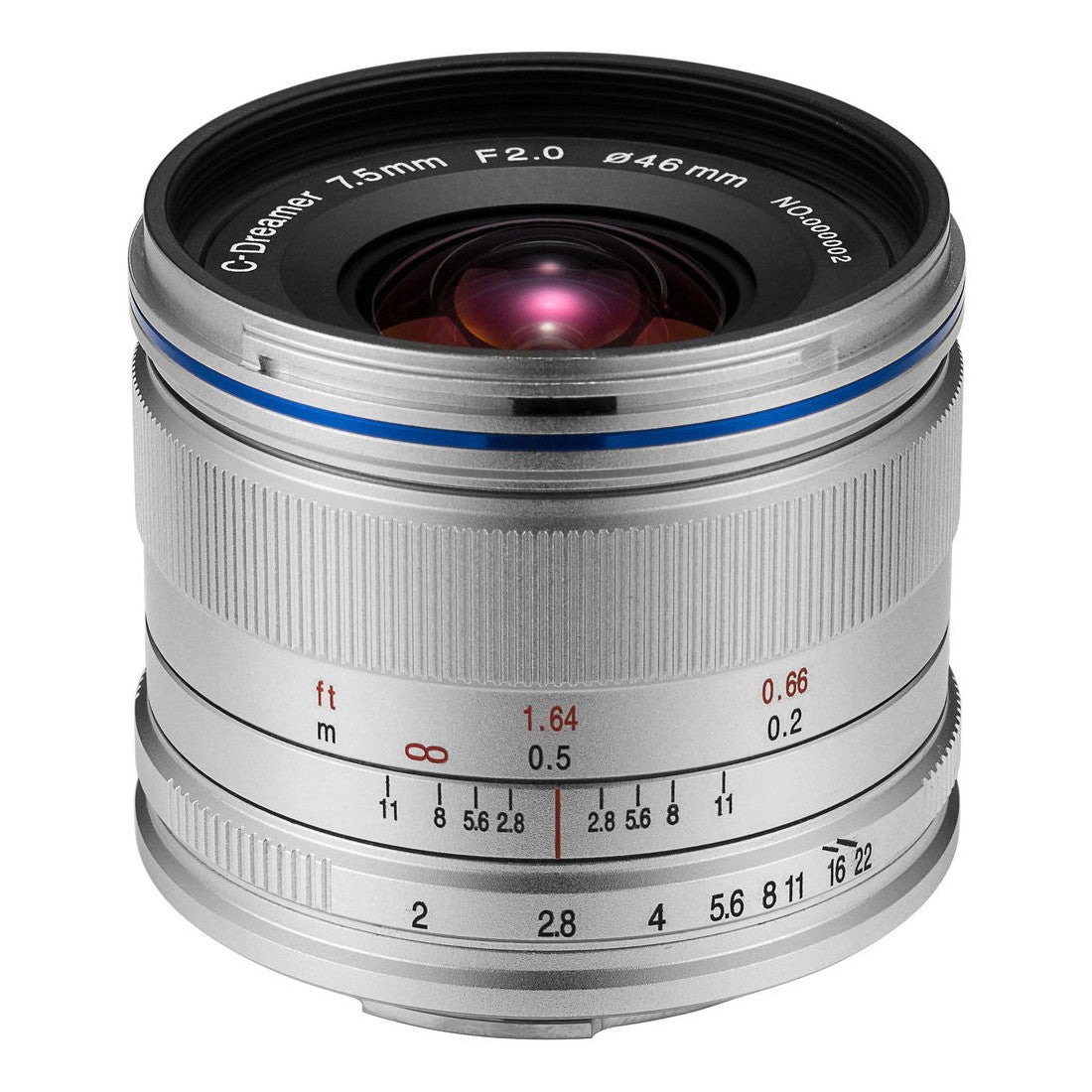 Laowa 7.5mm f/2 MFT Lens for Micro Four Thirds in Silver