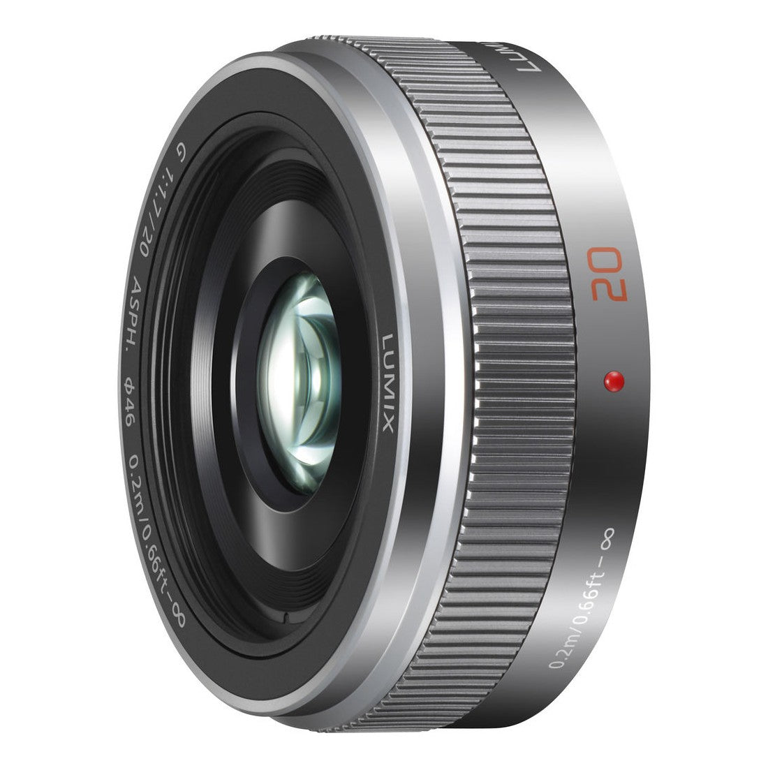 Panasonic Lumix G 20mm f/1.7 II ASPH. Lens in Silver