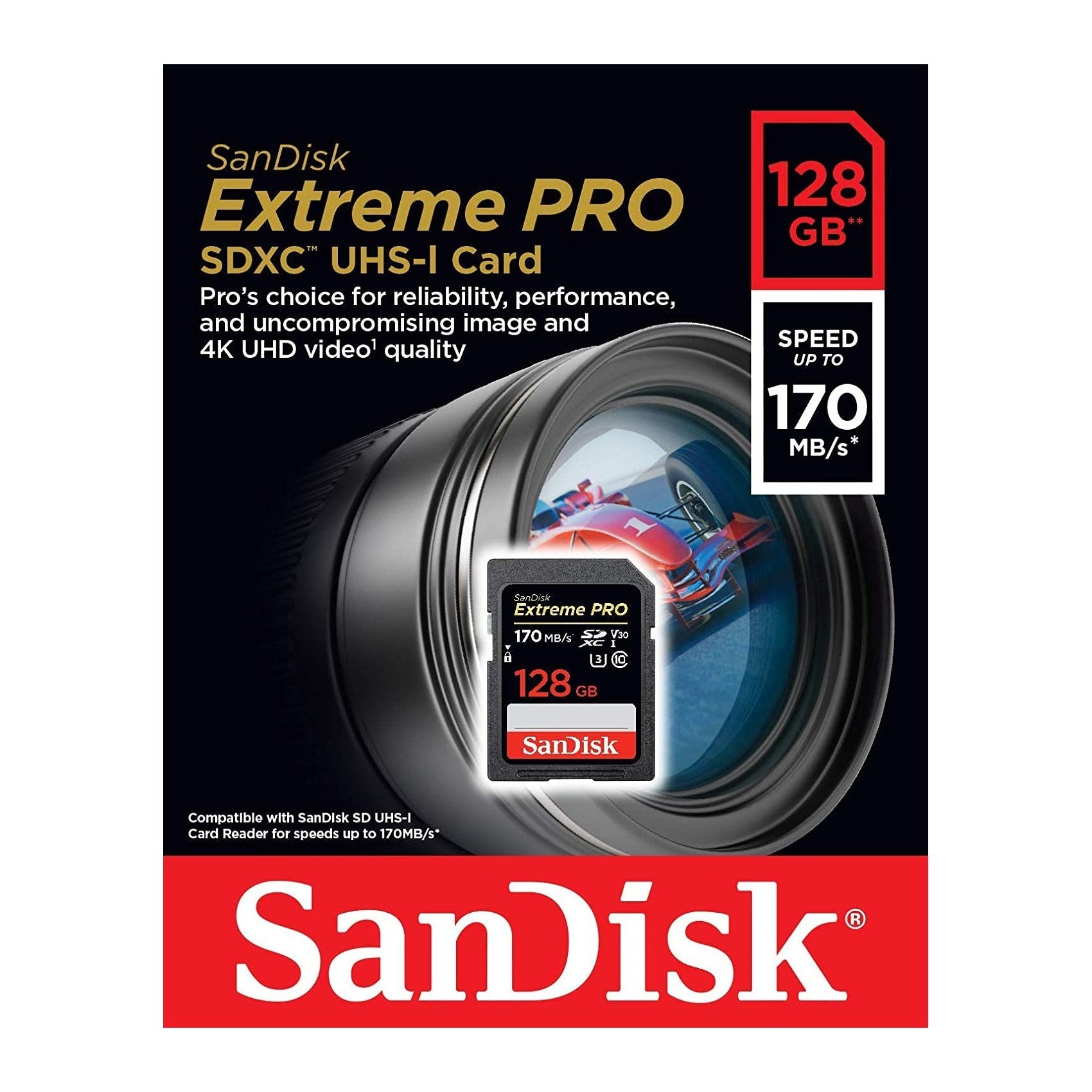 SanDisk 128GB Extreme PRO UHS-I SDXC Memory Card