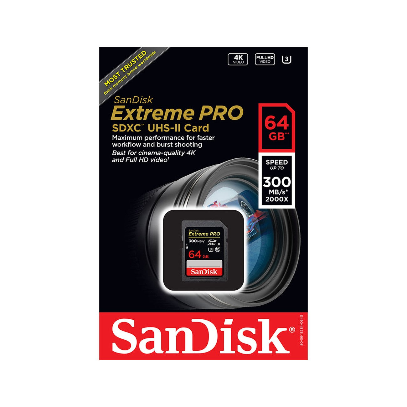 SanDisk 64GB Extreme PRO UHS-II SDXC Memory Card