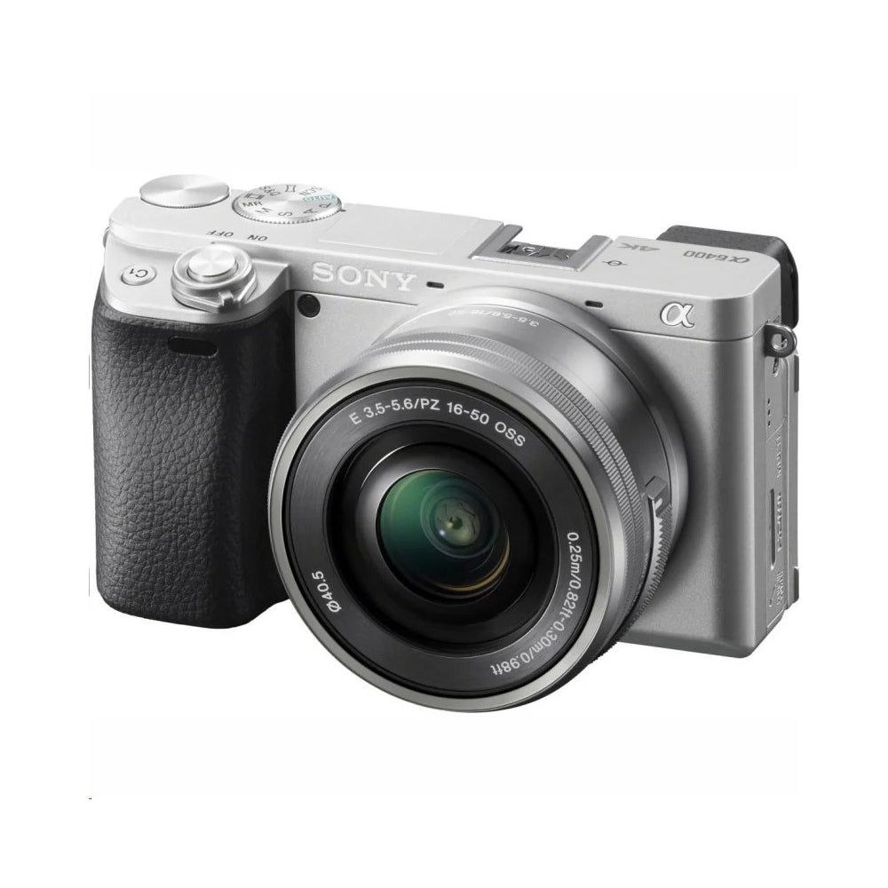 Sony Alpha a6400 Mirrorless Camera and 16-50mm Lens in Silver