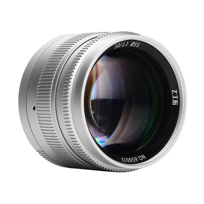 7artisans 50mm f/1.1 Lens for Leica M in Silver