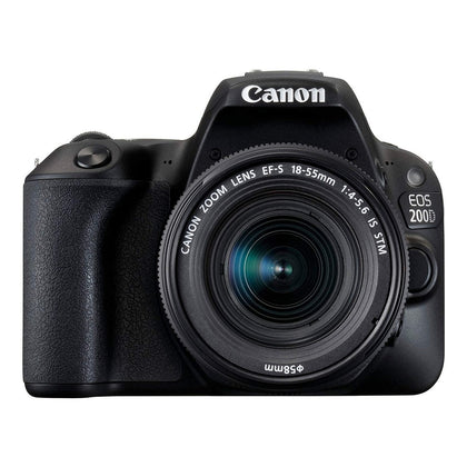 Canon EOS 200D DSLR Camera in Black and EF-S 18-55mm f4-5.6 IS STM Lens