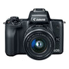 Canon EOS M50 Mirrorless Camera and 15-45mm Lens in Black