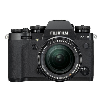 Fujifilm X-T3 Mirrorless Camera and 18-55mm f2.8-4 R OIS Lens in Black