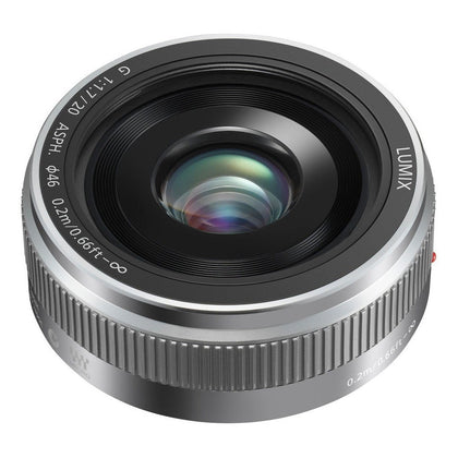 Panasonic Lumix G 20mm f1.7 II ASPH. Lens in Silver