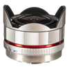 Samyang 7.5 mm f3.5 UMC Fish-eye MFT Lens in Silver