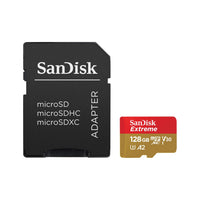 SanDisk 128GB Extreme UHS-I microSDXC Memory Card with SD Adapter