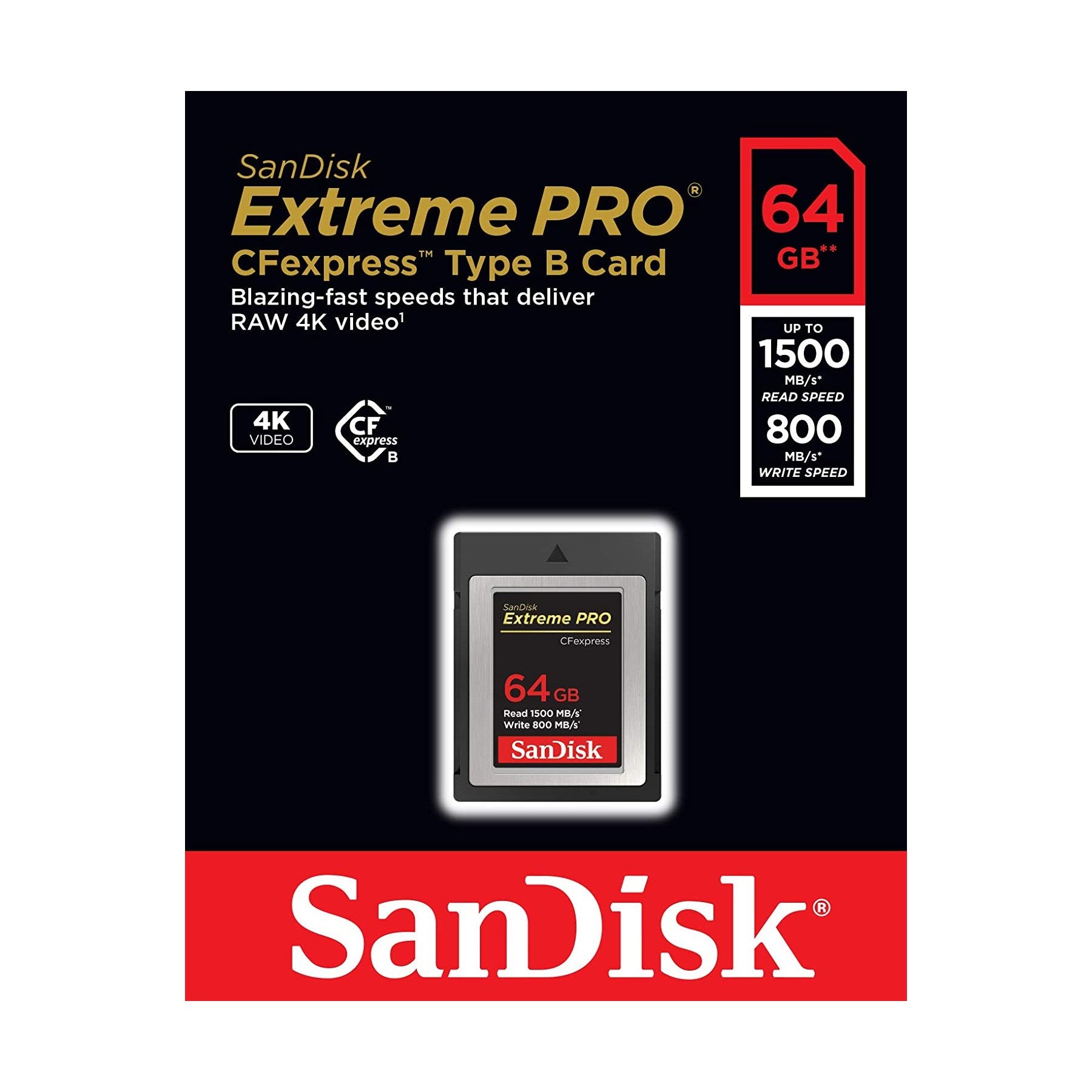 SanDisk 64GB Extreme PRO CFexpress Card Type B