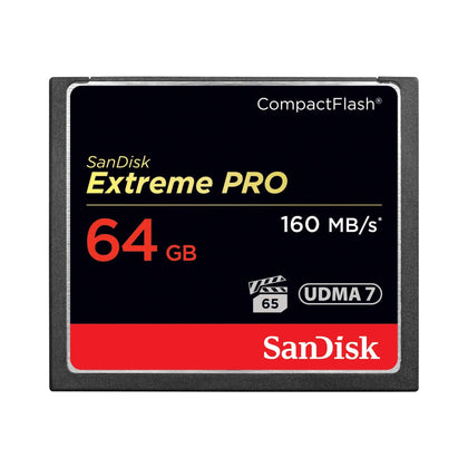 SanDisk 64GB Extreme Pro CompactFlash Memory Card (160MBs)